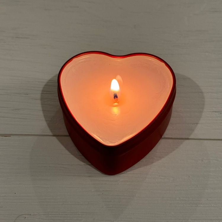 Tea Light Heart Tins