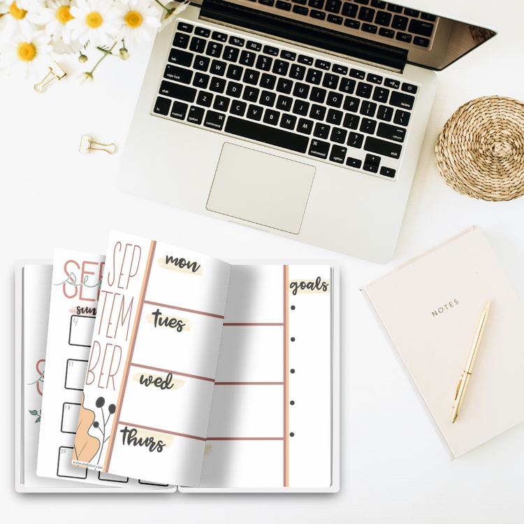 September - Leaf Spread Bullet Journal