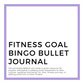 Fitness Goal Bingo Bullet Journal PDF Download