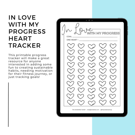 In Love with my Progress Heart Tracker