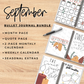 September - Leaf Spread Bullet Journal