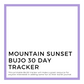 Mountain Sunset BUJO 30 Day Tracker