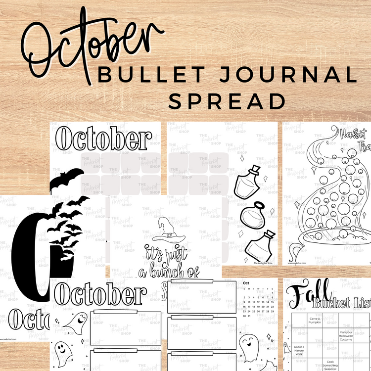 October Bullet Journal Spread 1