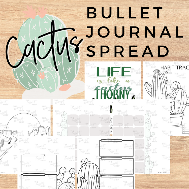 Cactus BuJo Spread