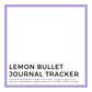 Lemon Bullet Journal Tracker