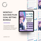 Monthly Success Plan | Goal Setting Bundle | How to Set Goals | Setting Goals Bundle