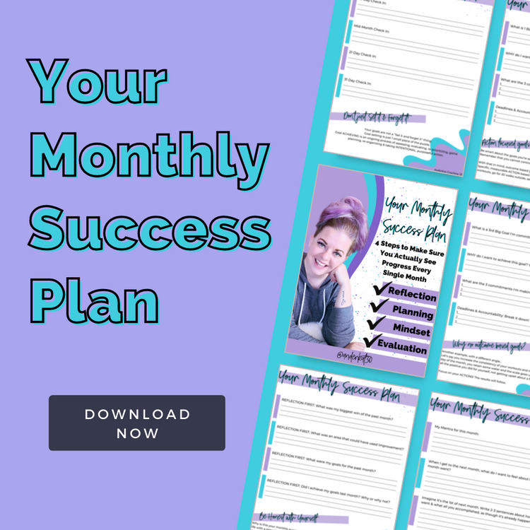 Monthly Success Plan | Goal Setting Bundle | How to Set Goals | Setting Goals Bundle