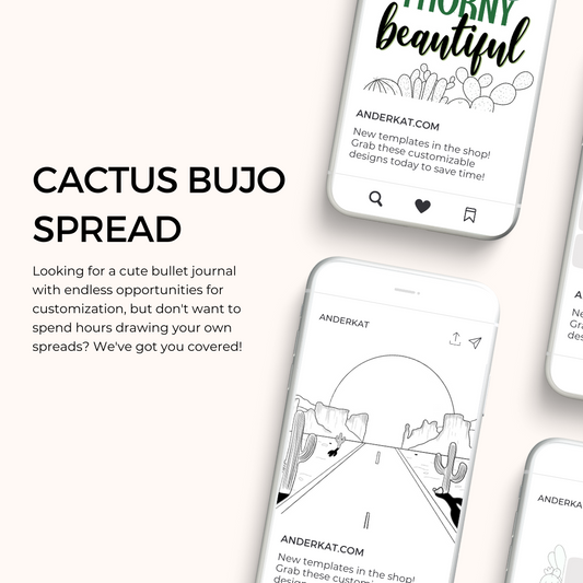 Cactus BuJo Spread