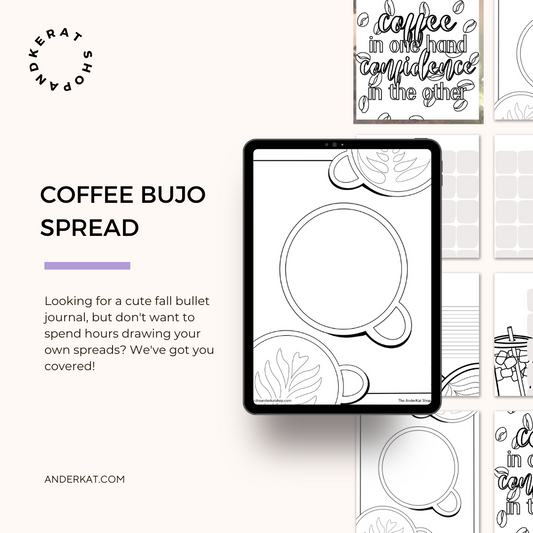 Coffee BuJo Spread