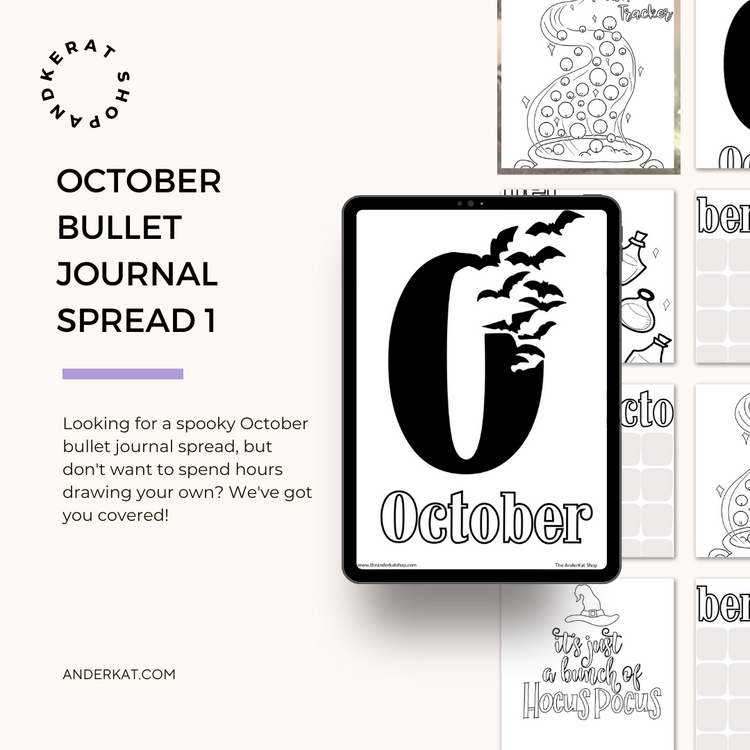 October Bullet Journal Spread 1