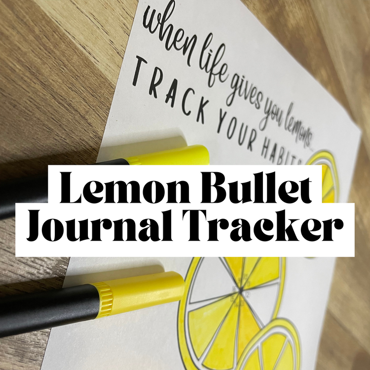 Lemon Bullet Journal Tracker