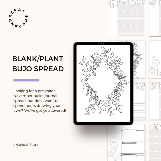 Plant BuJo Spread