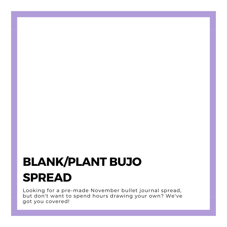 Plant BuJo Spread