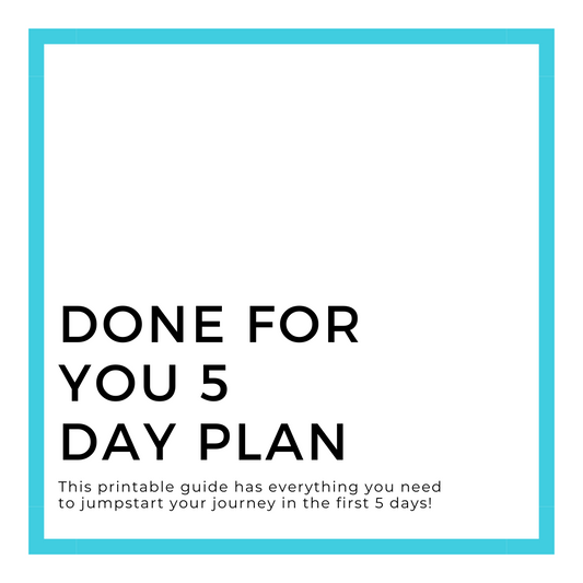 Done For You 5 Day Plan | Workout Guide, Meal Plan, Journal Prompts